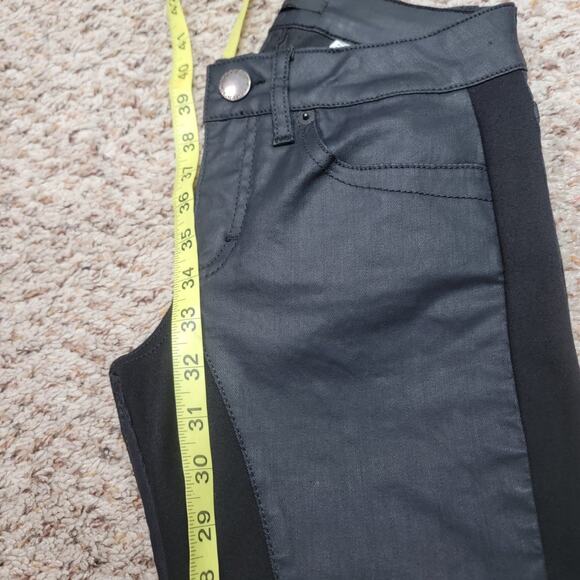 maje DARPO WAX PANELED SKINNY JEANS, SIZE 24US - Picture 9 of 10